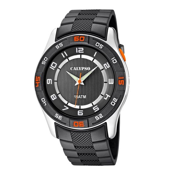 Calypso Analog Mens 10ATM watch - Sober Grey