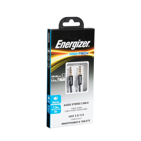 Energizer 1.5M Audio Cable - Black