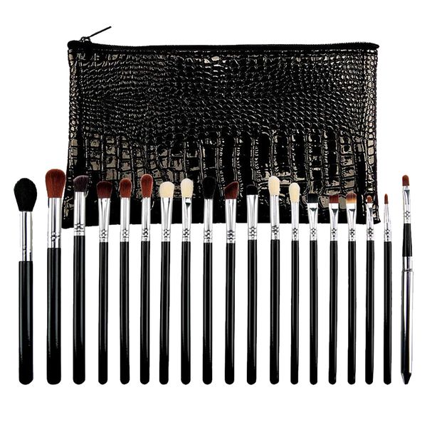 19 Pieces Colorful Pro Makeup Brushes Set With PU Carry Bag