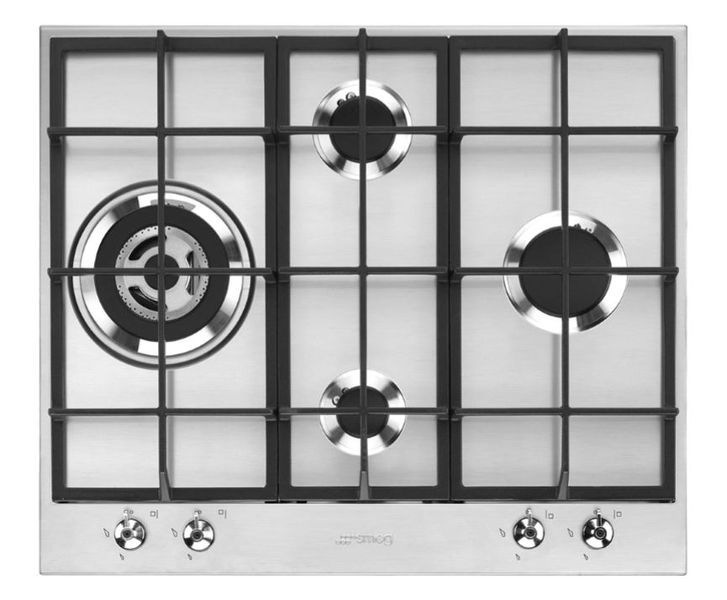 Smeg PX364LSA 60cm 4 Burner Gas Hob S/Steel