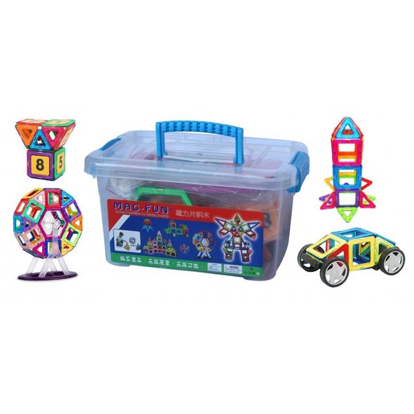 BrIQs - 209pc Mag-Fun Magnetic Block Set