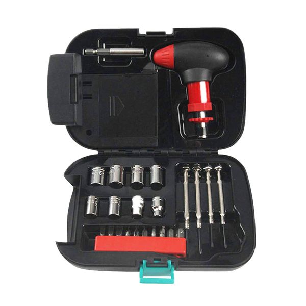 Multi-Function 24 Piece Household Car-Mounted Emergency Tools Set