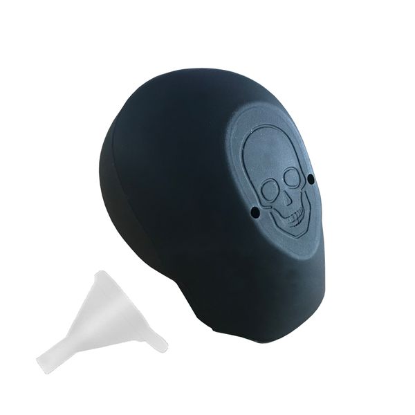 3D Skull Shape Silicone Ice Cube Tray with Lid