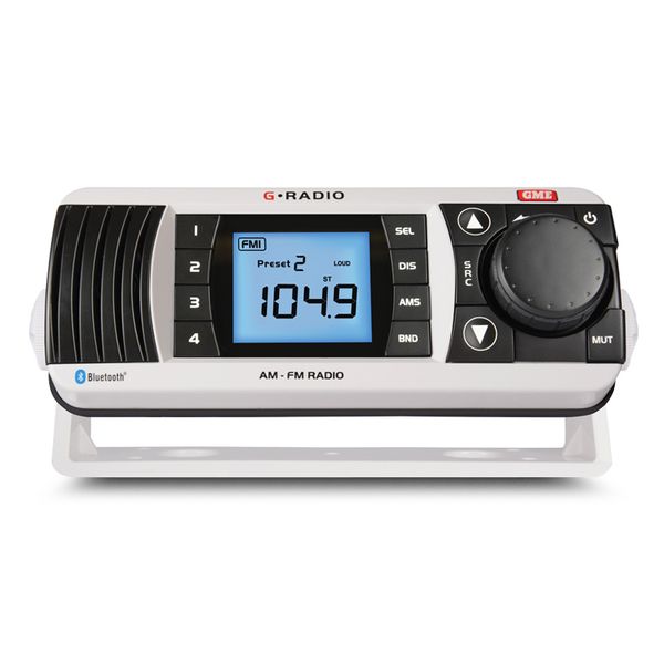 GME GR300BTW AM/FM Marine Radio with Bluetooth