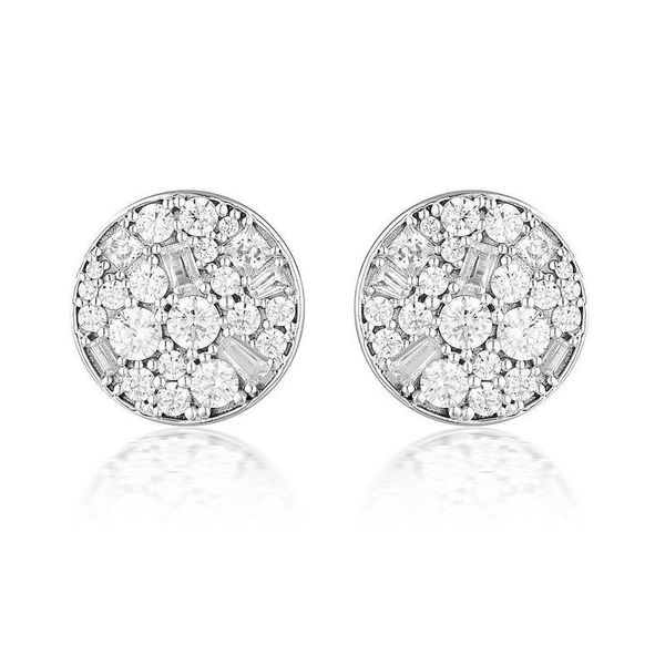 Georgini Mosaic Disc Stud Earrings