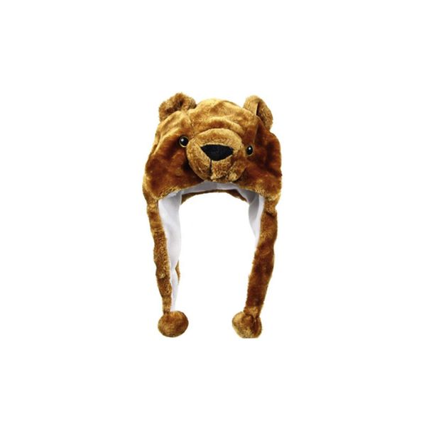 Bear Plush Animal Hat / Beanie with Ear Flaps