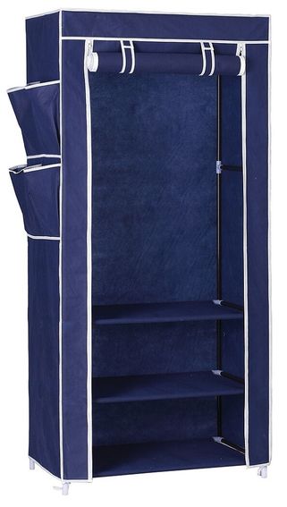 Wildberry 3 Shelves and Hanging Fabric Wardrobe | Buy Online in South ...