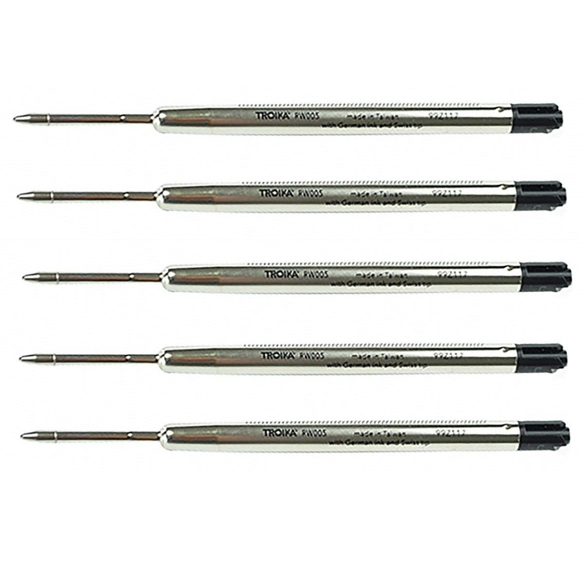 TROIKA Black Ink Refill-Standard and Construction Slim Ballpoint Pens ...