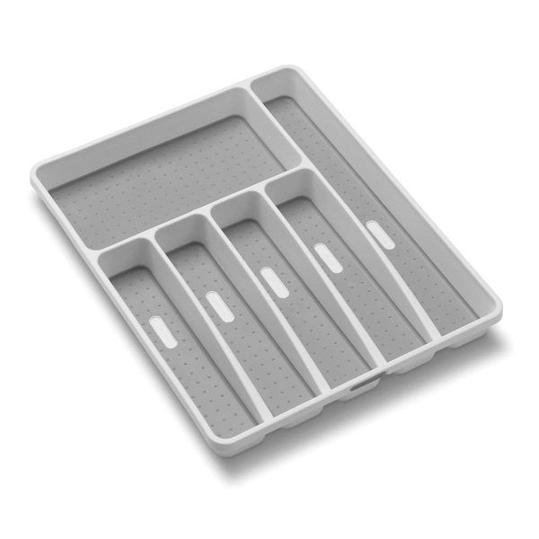 KitchenFX Non-slip 6 Compartment Cutlery Drawer Organiser