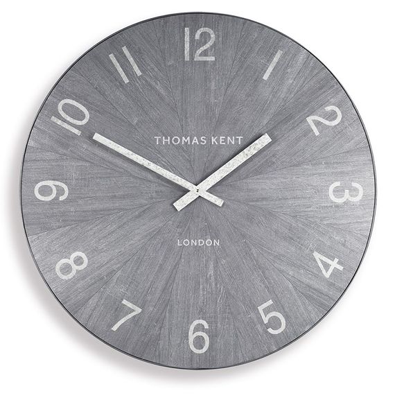 Thomas Kent 76cm Wharf Limestone Open Face Round Wall Clock - Grey