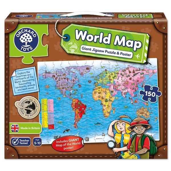 Orchard Toys World Map Jigsaw Puzzle and Poster