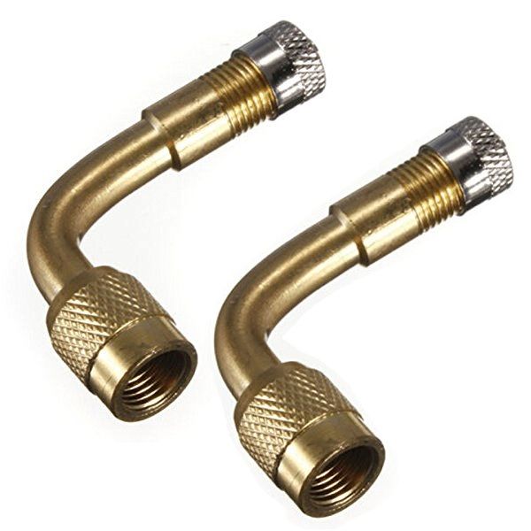 Motorcycle Tyre Valve Extension 90 Degree (Pack of 2)