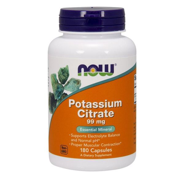 NOW Foods Potassium Citrate 99mg - 180 Caps