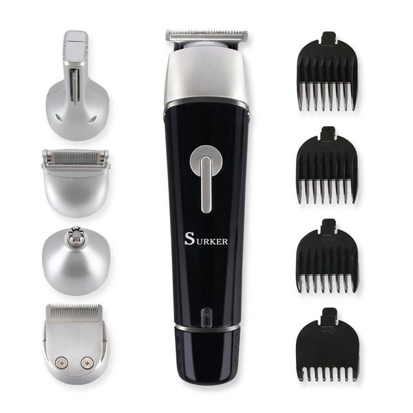 Surker Men's 5-in-1 Rechargeable Waterproof Cordless Grooming Kit