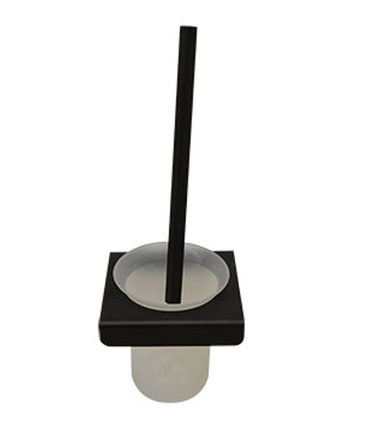 Nero Toilet Brush &amp; Holder - Black (106BWMLBH)