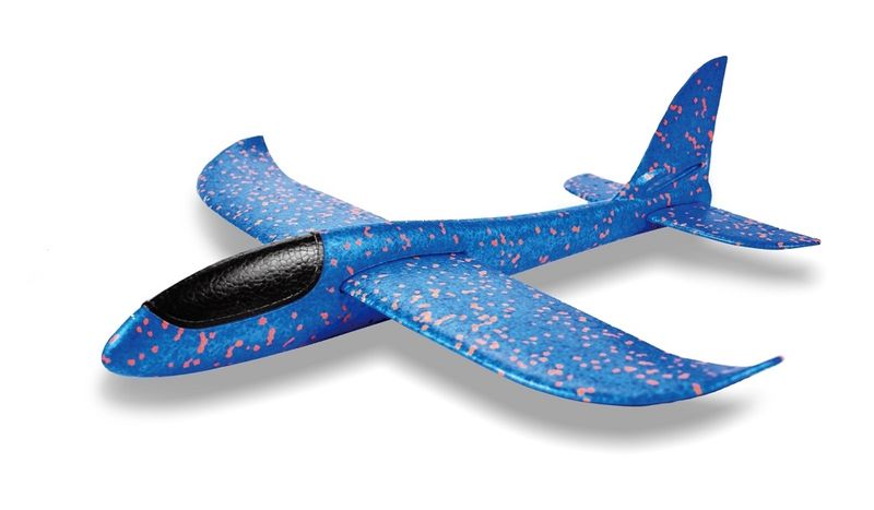 Glider Throw Foam Airplane Large Plane - Blue