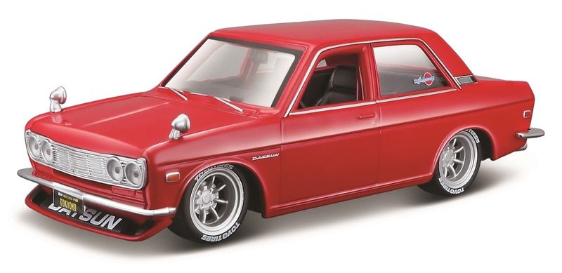 Maisto 1/24 Datsun 510 1971 DESIGN Tokyo Mod Kit - Red