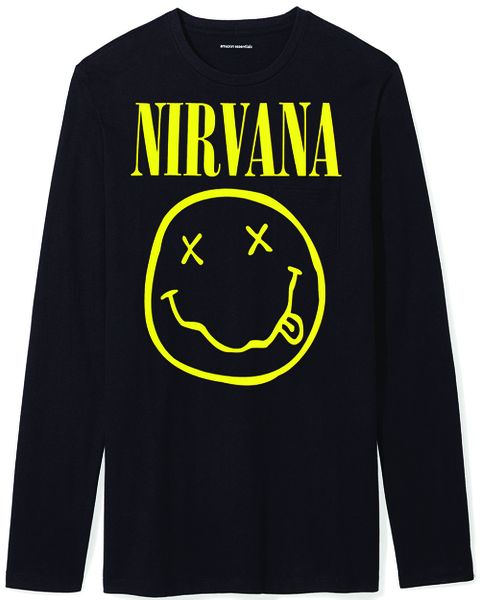 RockTs Nirvana Smiley Longsleeve