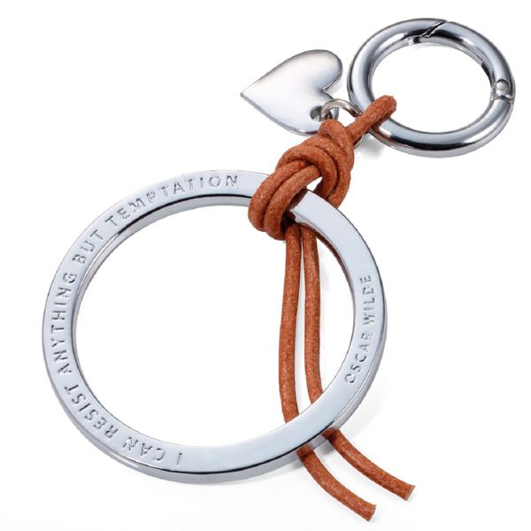TROIKA Bag Charm with Two Charms TEMPTATION - Silver Colour