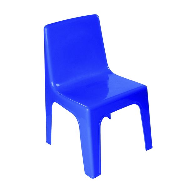 Junior Armless Kiddies Chair Blue - Set of 4