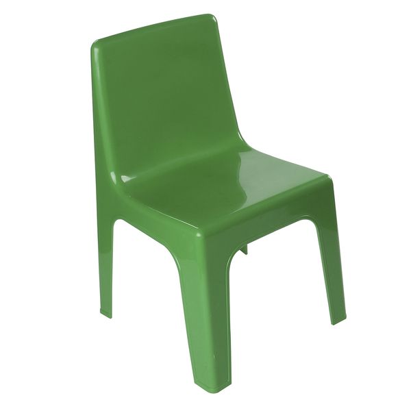 Junior Armless Kiddies Chair Green - Set of 4