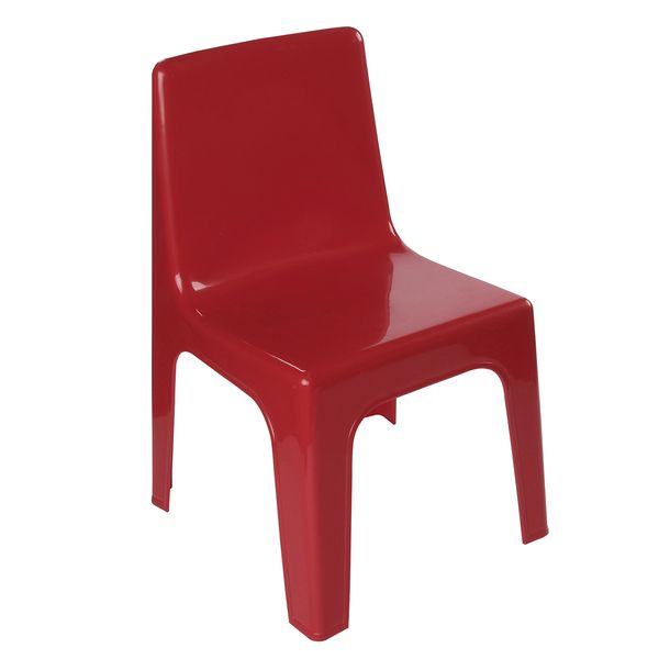 Junior Armless Kiddies Chair Red - Set of 4