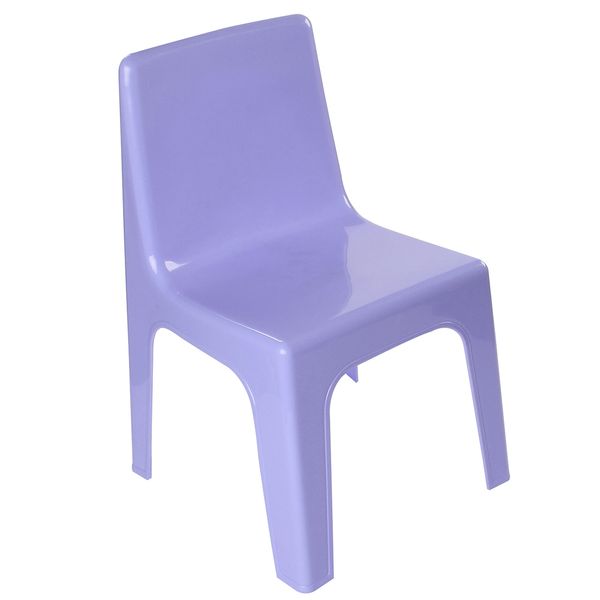 Junior Armless Kiddies Chair Pastel Lilac - Set of 4