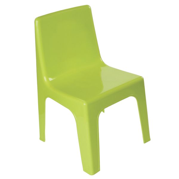 Junior Armless Kiddies Chair Pastel Lime - Set of 4