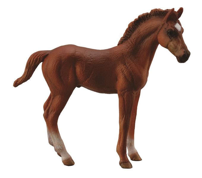 Collecta Horses-Thoroughbred Foal Standing - Chestnut-M