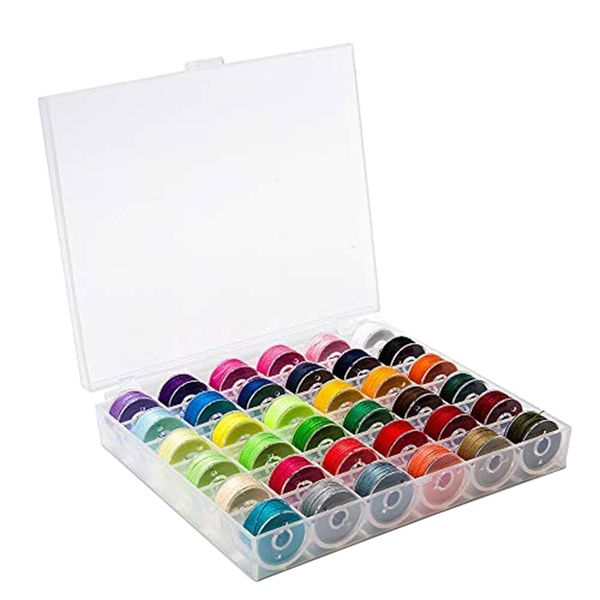 36 Piece Bobbins &amp; Sewing Threads