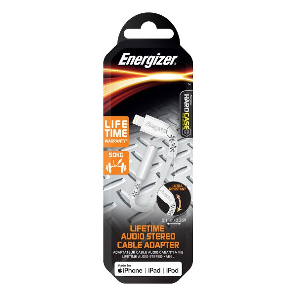 Energizer Apple Lightning Audio Adapter - White