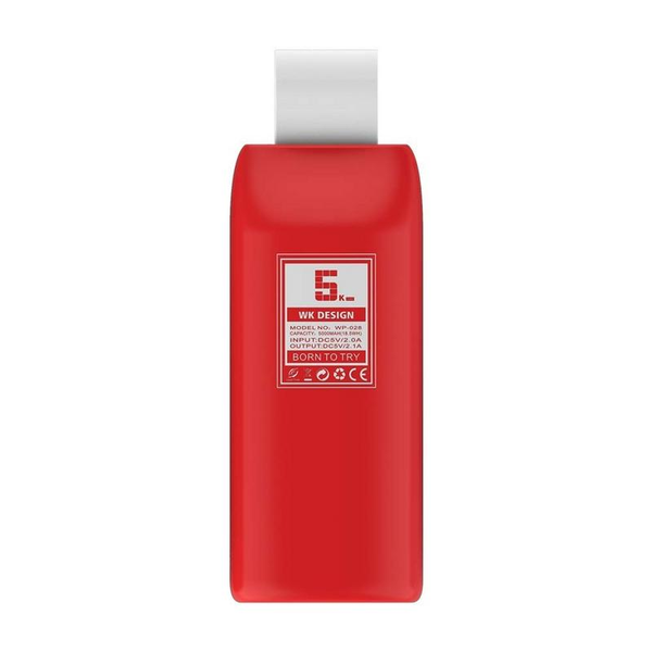 WK ® ELLZ- 5000mAh Power Bank RED
