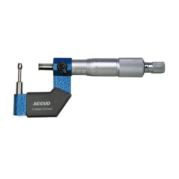 ACCUD Cylindrical Anvil Tube Micrometer 8X3.5mm 0-25mm