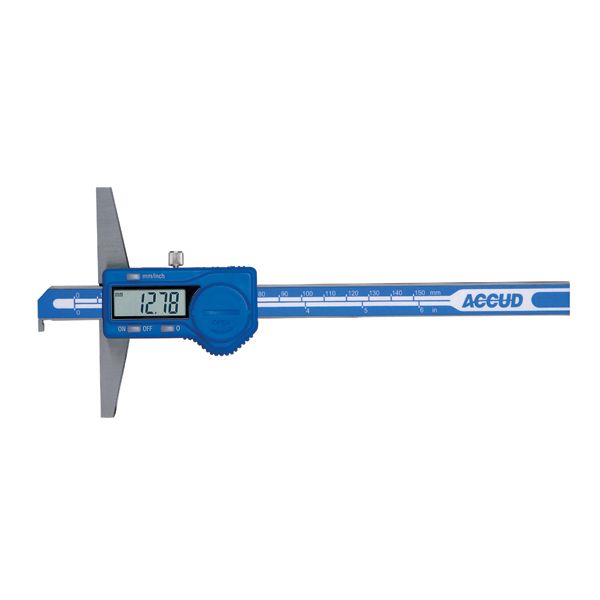 ACCUD Digital Hook Depth Gauge 0-300mm/0-12