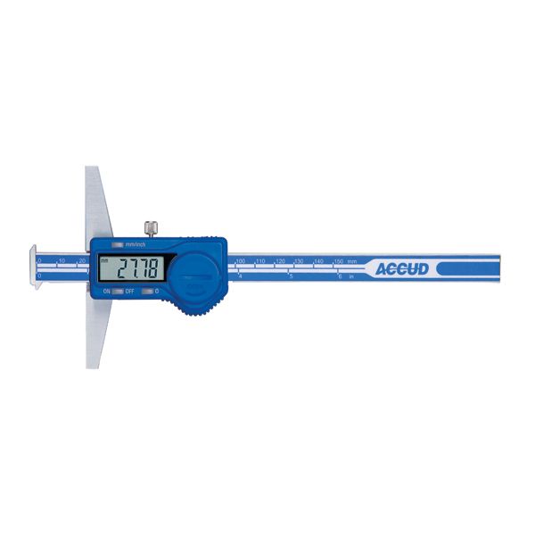 ACCUD Digital Double Hook Depth Gauge 0-150mm/0-6