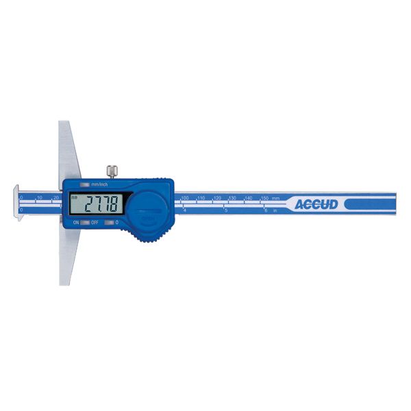 ACCUD Digital Double Hook Depth Gauge 0-300mm/0-12