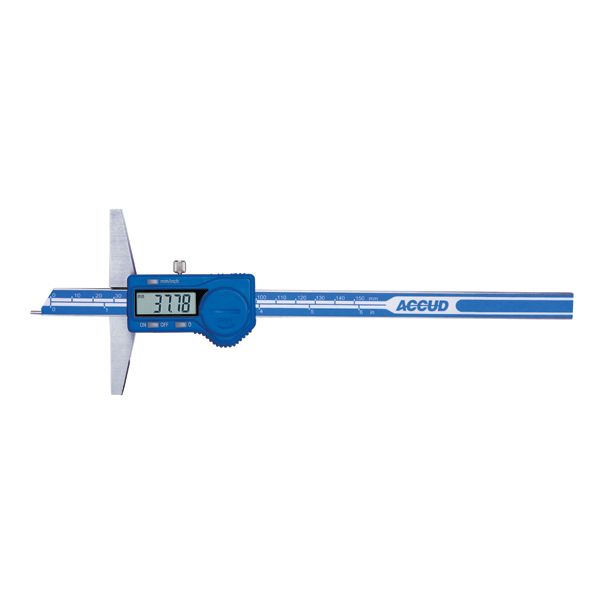 ACCUD Digital Point Depth Gauge 0-200mm/0-8