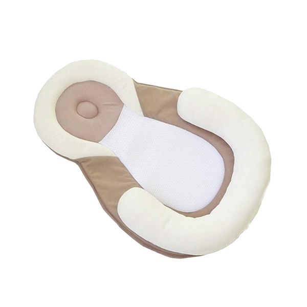 Newborn Breathable Mattress Pillow Sleep Positioning Pad - Beige