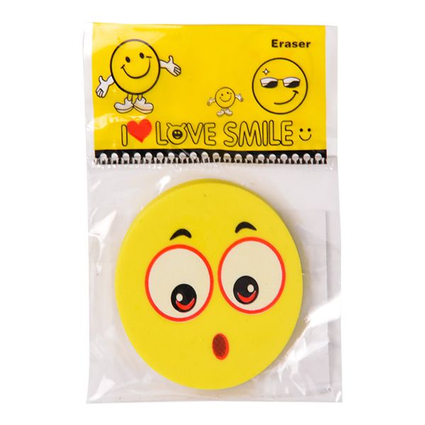 Bulk Pack x 36 Eraser Novelty Emoji 4.5cmx0.85cm