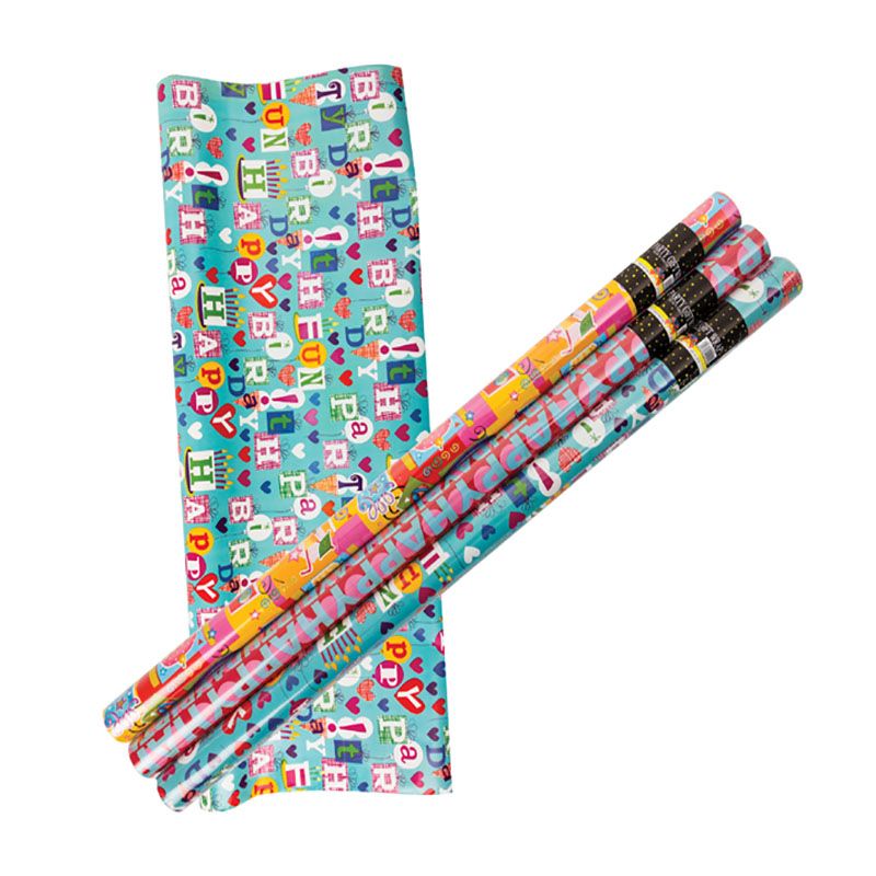 Bulk Pack x 6 Gift-Wrap 700mmx5m Birthday | Shop Today. Get it Tomorrow ...