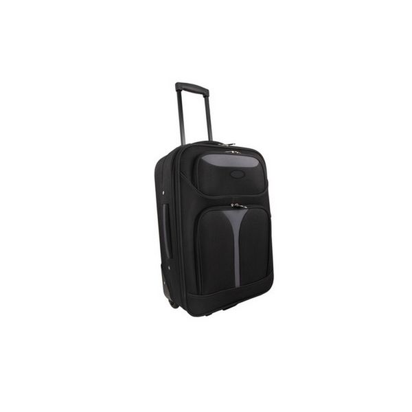 Marco Soft Case Luggage Suitcase Bag - 24 inch - Black/Grey