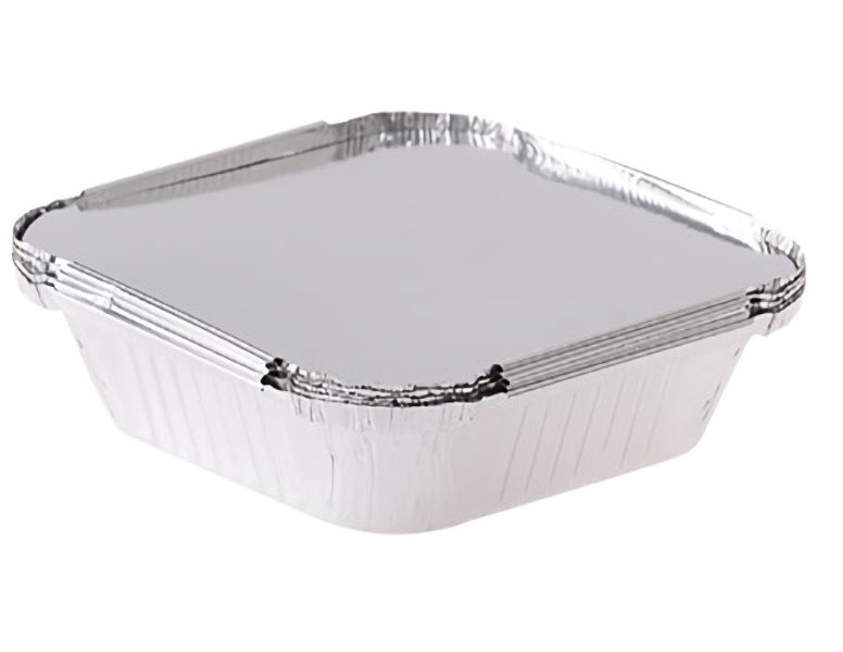 Bulk Pack x 6 Baking Pan Alumunium Foil 14.5 x 14.5 x 3cm