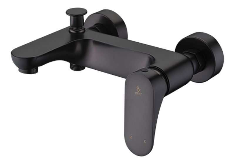 Sielo Montella Bath Mixer W/Type Includes Hand Shower - Black