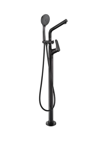 Sielo Montella Floor Mount Bath Mixer - Black