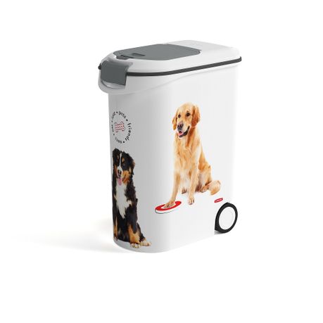 narrow pet food container