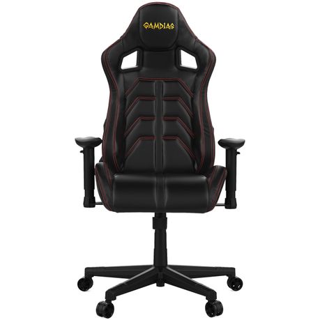 Gamdias Aphrodite MF1 Gaming Chair Black Red Leather Style Vinyl