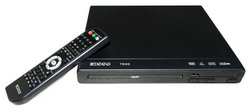 ECCO Modern, Stylish, Lightweight &amp; Ultra Compact DVD Player Model TK05