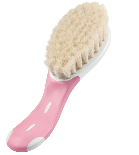 NUK Natural Goat Hair Brush - Pink