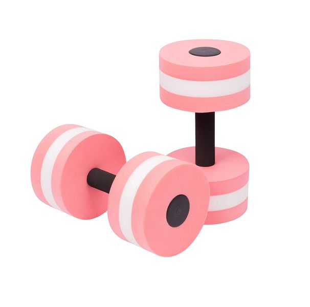 EVA Water Dumbbell for Aerobics workout - Pink (2 Pack)