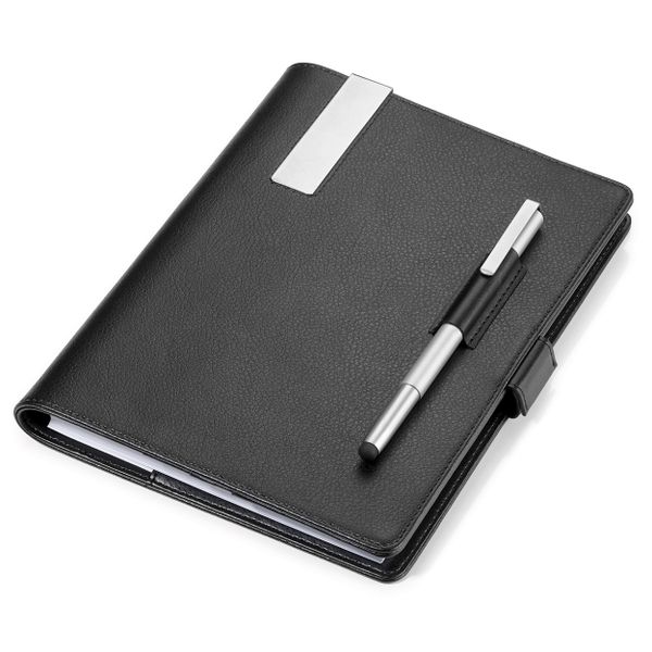 TROIKA Travel Organiser with A5 Notepad and Stylus Pen Midnight